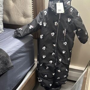 Black Mickey Mouse Snowsuit
